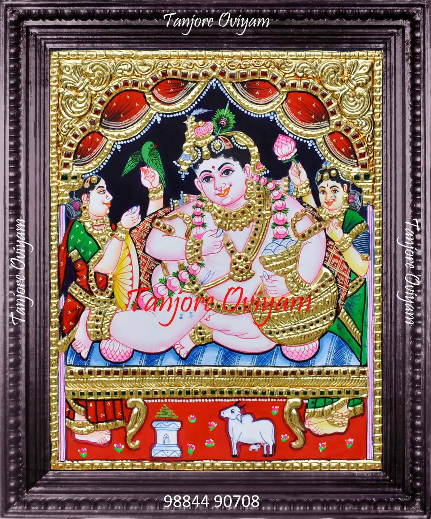 Butter Krishna Tanjore Painting